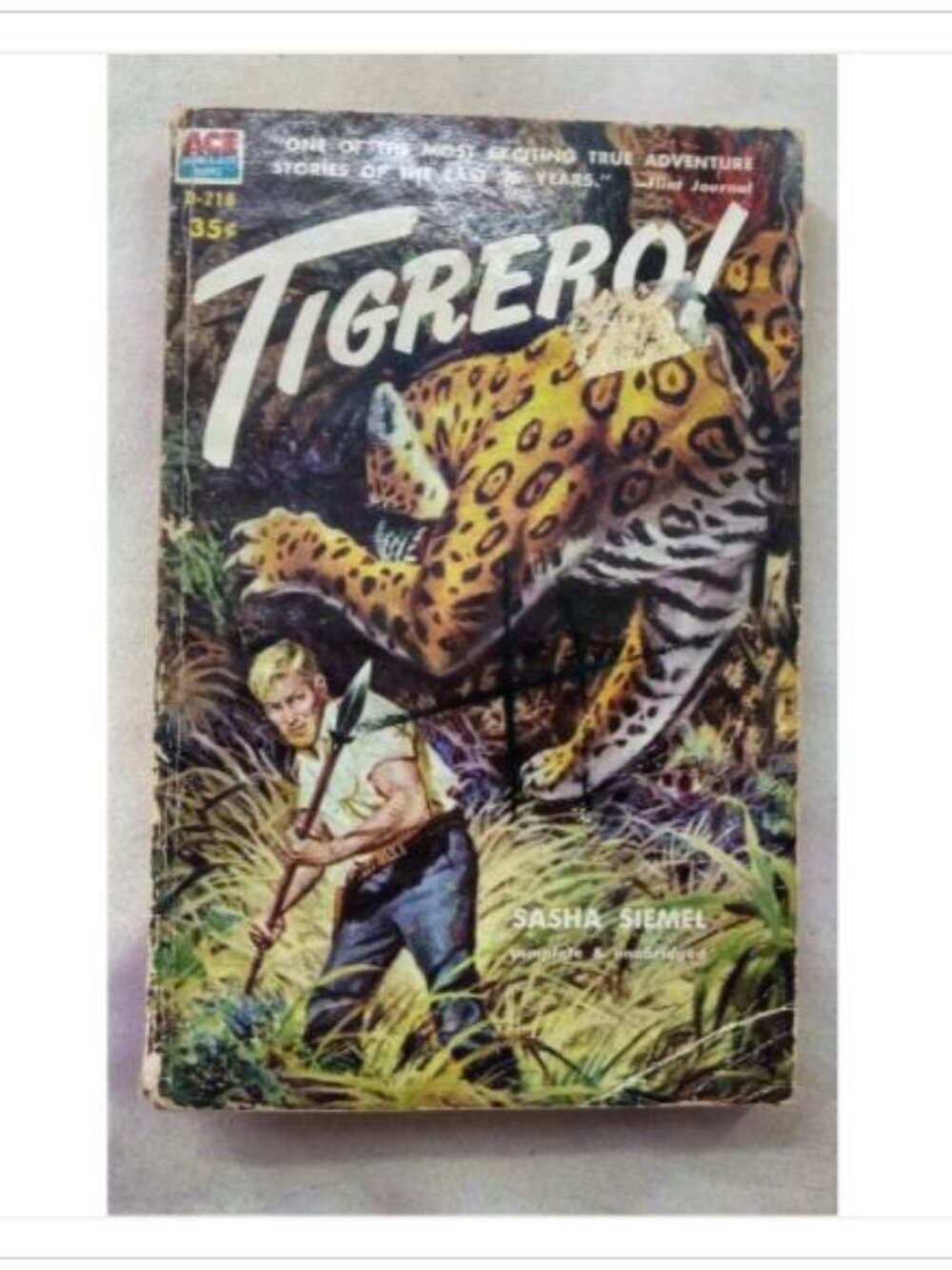 Tigrero! Sasha Siemel Paperback Book Vintage Novel Read Classic